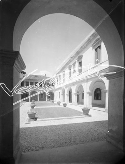 Vescovado. lastra di vetro - negativo bianco e nero fto mm 180x240