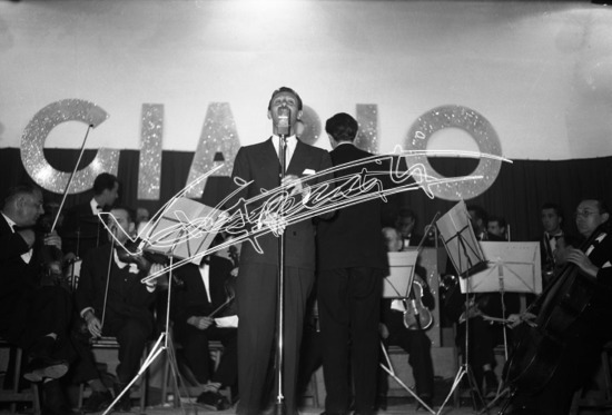 Fiera Campionaria di Vicenza 1950 : Spettacolo Musicale. Pellicola - negativo bianco e nero f.to mm 60x90