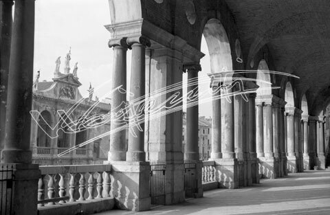 Basilica Palladiana. pellicola - negativo bianco e nero fto mm 60x90