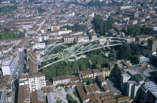 Vicenza: Foto aerea. Pellicola - diapositiva colore f.to mm 60X90