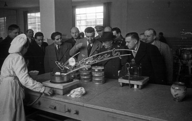 Fiera Campionaria di Vicenza 1948 On. Antonio Cavalli Visita alle industrie Vicentine