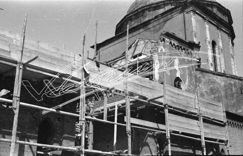 Cattedrale di Vicenza : Restauro 1945-1950. pellicola - negativo bianco e nero fto mm 24X36
