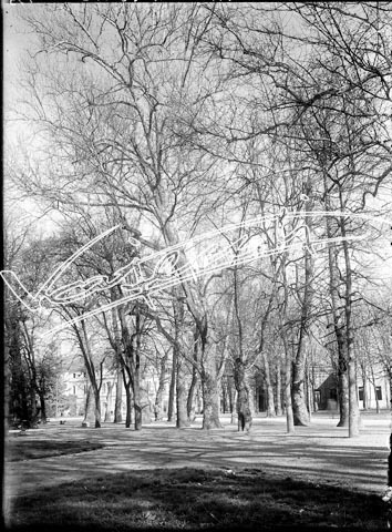 Campo Marzo. lastra di vetro - negativo bianco e nero fto mm 130x180