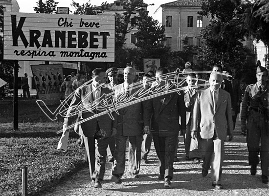 Fiera Campionaria di Vicenza 1948 : Gino Bartali. pellicola - negativo bianco e nero fto mm 24X36