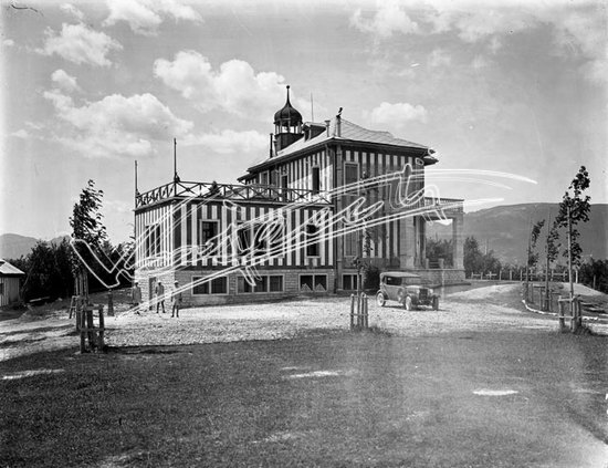 Colonia Alpina Umberto I. lastra di vetro - negativo bianco e nero fto mm 210x270