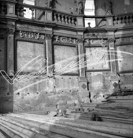 Cattedrale di Vicenza : Restauro 1945-1950. pellicola - negativo bianco e nero fto mm 60x60