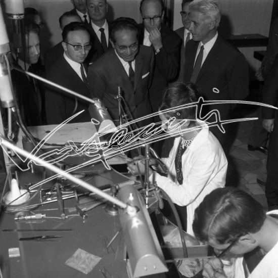 Fiera Campionaria di Vicenza 1965 : Inaugurazione. Pellicola - negativo bianco e nero fto mm 60x60