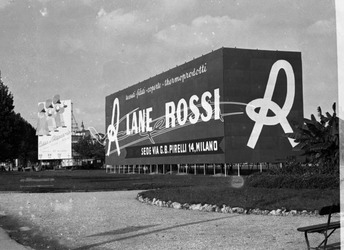 Fiera Campionaria di Vicenza 1953 Cartellone pubblicitario Lanificio Rossi Fiera Campionaria di Vicenza 1953 Cartellone pubblicitario Lanificio Rossi