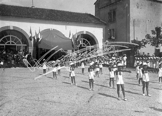 Casa del Sole. lastra di vetro - negativo bianco e nero fto mm 90x120