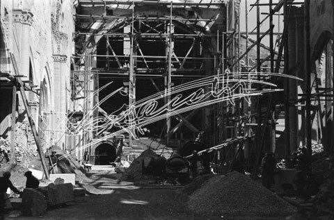 Cattedrale di Vicenza : Restauro 1945-1950. pellicola - negativo bianco e nero fto mm 24X36