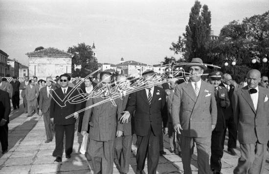 Fiera Campionaria di Vicenza 1948 : Inaugurazione. Pellicola - negativo bianco e nero f.to mm 24X36