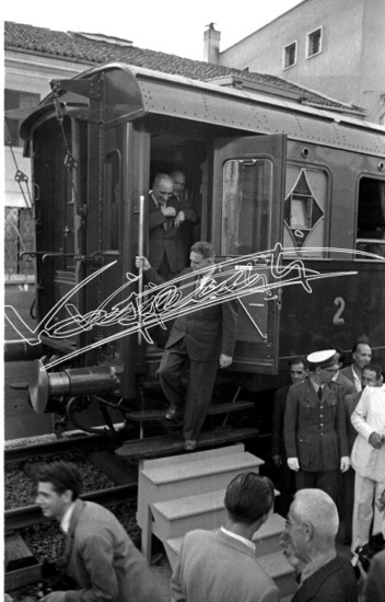 Fiera Campionaria di Vicenza 1948 : Inaugurazione. Pellicola - negativo bianco e nero f.to mm 24X36