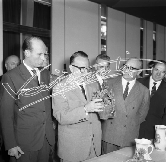 Fiera Campionaria di Vicenza 1960 : Inaugurazione. Pellicola - negativo bianco e nero fto mm 60x60