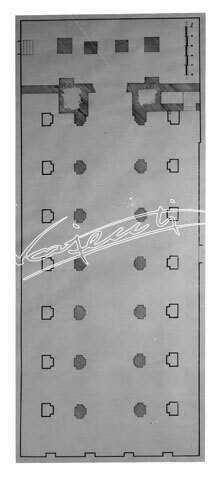 Cattedrale di Vicenza : Restauro 1945-1950. lastra di vetro - negativo bianco e nero fto mm 90X120