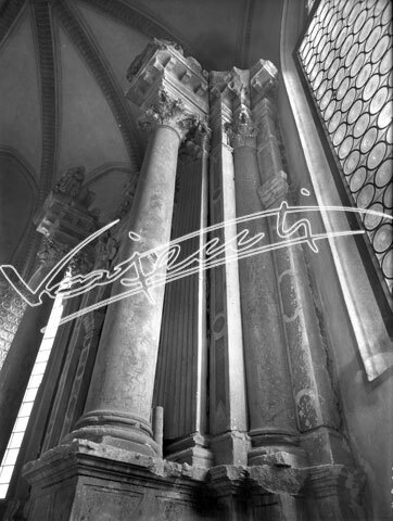 Cattedrale di Vicenza : Restauro 1945-1950. lastra di vetro - negativo bianco e nero fto mm 180x240