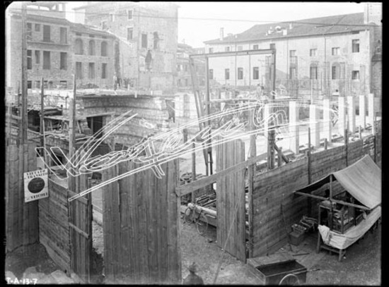 Regie Poste e Telegrafi. lastra di vetro - negativo bianco e nero fto mm 180x240