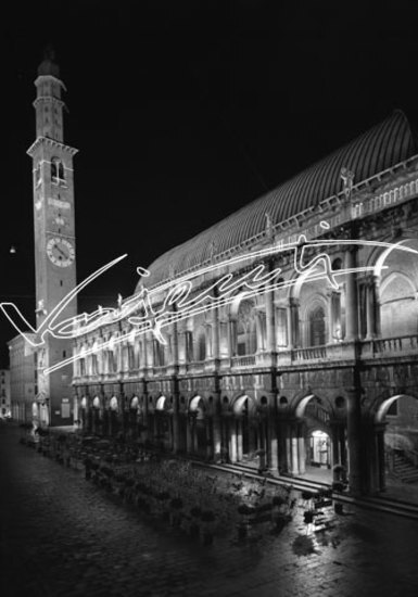 Basilica Palladiana. pellicola - negativo bianco e nero fto mm 130x180