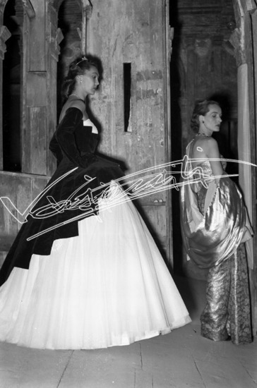 Fiera Campionaria di Vicenza 1951: Alta Moda al Teatro Olimpico. Pellicola - negativo bianco e nero f.to mm 60x90