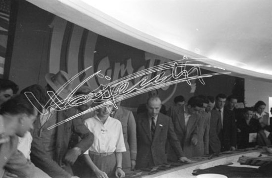 Fiera Campionaria di Vicenza 1948 : Stand Lanificio Marzotto. pellicola - diapositiva colore 24x36