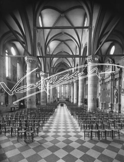 Chiesa di San Lorenzo. lastra di vetro - negativo bianco e nero fto mm 130x180