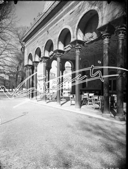 Caffè Moresco. lastra di vetro - negativo bianco e nero fto mm 180x240