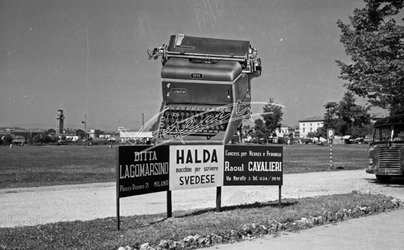 Fiera Campionaria di Vicenza 1953 Cartellone Pubblicitario Raoul Cavalieri