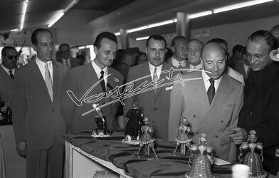 Fiera Campionaria di Vicenza 1954 Mario Scelba Ministro 