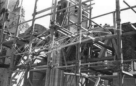 Cattedrale di Vicenza : Restauro 1945-1950. pellicola - negativo bianco e nero fto mm 24X36