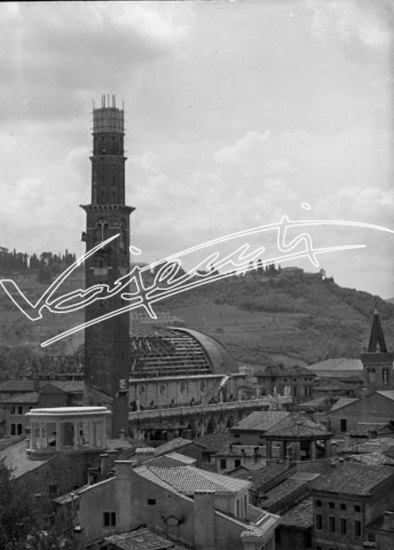 Basilica Palladiana : restauro 1947-1951. lastra di vetro - negativo bianco e nero fto mm 130x180