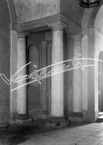 Palazzo Barbarano Porto. lastra di vetro - negativo bianco e nero fto mm 130x180