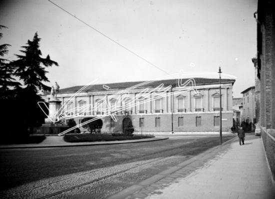 Vescovado. lastra di vetro - negativo bianco e nero fto mm 130x180