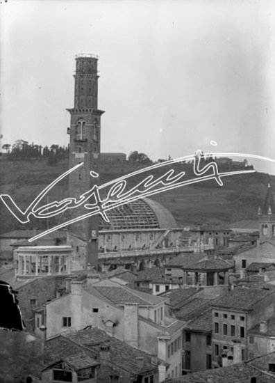 Basilica Palladiana : restauro 1947-1951. lastra di vetro - negativo bianco e nero fto mm 130x180