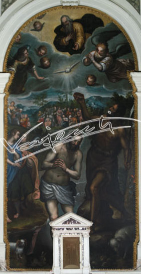 Battesimo di Cristo : Giambattista Maganza il Giovane. digitale colore 51,4 MB