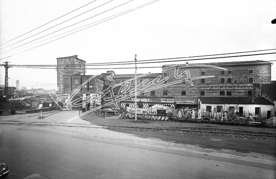 Porta Santa Croce. Lastra di vetro - negativo bianco e nero - f.to mm 180x240