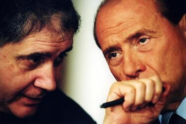 SILVIO BERLUSCONI PRESIDENTE DEL CONSIGLIO ROCCO BUTTIGLIONE POLITICO UDC