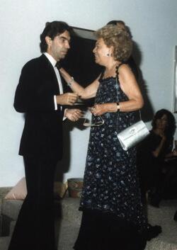 massimo moratti con la madre