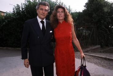 ALAIN ELKANN CON SUA MOGLIE ROSI GRECO