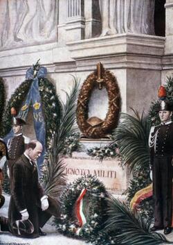 BENITO MUSSOLINI DUCE ALTARE DELLA PATRIA