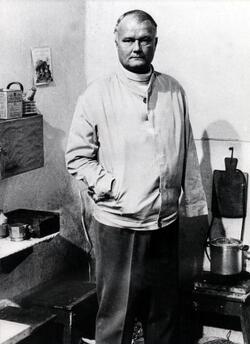 WALTER REDER maggiore delle SS MANDANTE DELLA STRAGE DI MARZABOTTO NEL1944 IN PRIGIONE