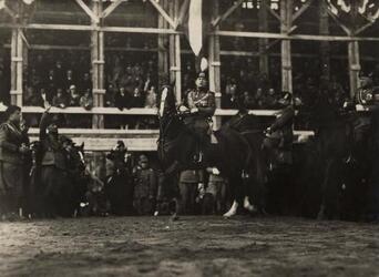 BENITO MUSSOLINI DUCE A CAVALLO 1926 BOLOGNA INAUGURAZIONE STADIO COMUNALE