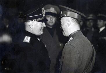 BENITO MUSSOLINI DUCE CON GENERALE RUMENO ANTONESCU 1940