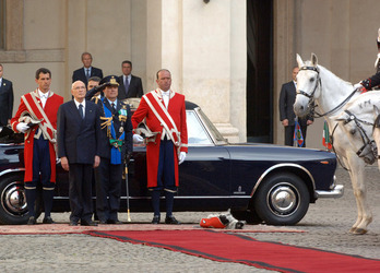 GIORGIO NAPOLITANO PRESIDENTE GIURAMENTO CANE