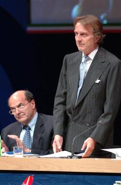 LUCA CORDERO DI MONTEZEMOLO PIERLUIGI BERSANI politico ds