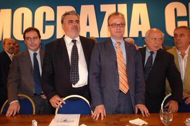 GIAMPIETRO CATONE POLITICO DC MAURO CUTRUFO POLITICO DC GIANFRANCO ROTONDI POLITICO DC PAOLO CIRINO POMICINO POLITICO DC