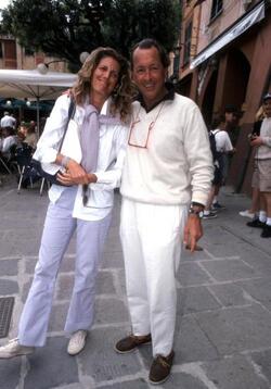 SERGIO LORO PIANA CON LA MOGLIE INDUSTRIALE