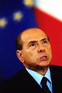 SILVIO BERLUSCONI PRESIDENTE DEL CONSIGLIO AL VERTICE ITALO FRANCESE SVOLTOSI AVILLA MADAMA