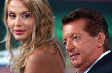 VITTORIO CECCHI GORI PRODUTTORE CINEMATOGRAFICO CON VALERIA MARINI ATTRICE