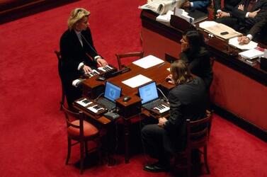 SENATO AULA STENOGRAFI DATTILOGRAFI STENOTIPIA