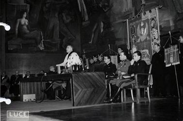 INAUGURAZIONE ANNO ACCADEMICO UNIVERSITA DI ROMA 1938 FASCISMO