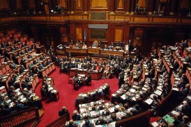 SECONDO GOVERNO ROMANO PRODI AULA SENATO FIDUCIA